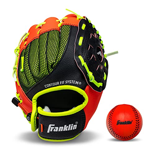 【中古】【未当て嵌める・未開封品】Franklin Sports 22850 9 インチ. Neo-Grip Teeball Gloves Red - Right Handed