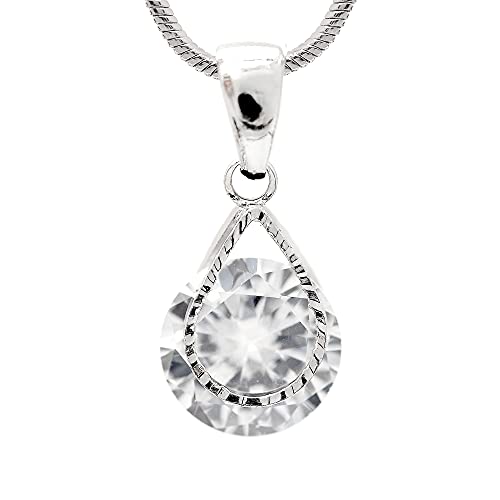 【中古】【未使用・未開封品】SpinningdaisyシルバーメッキSolitareクリスタルアクセントネックレス｜AJIMURA-SHOP