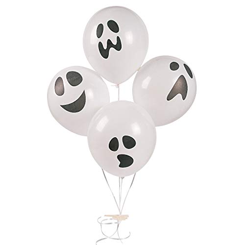 【中古】【未使用・未開封品】Latex Halloween Ghost Party Balloons - 48 pieces