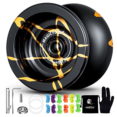 【中古】【未使用・未開封品】MagicYoYo New Design N11 Alloy Aluminum Professional Yo-yo Unresponsive YoYo ball (Black With Golden) by MAGICYOYO