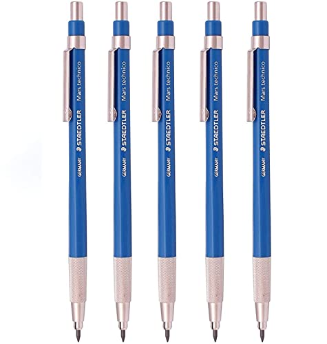 【中古】【未使用・未開封品】Staedtler Mars Technico 780C メカニカルリードホルダー ドラフトドローイング用クラッチペンシル アートスケッチシャープナー (5個パック)
