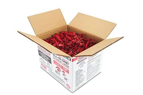【中古】【未使用・未開封品】Tuscan Seamclipレッド500?pcボックス# tsc500rのタイルが3?/ 8?\