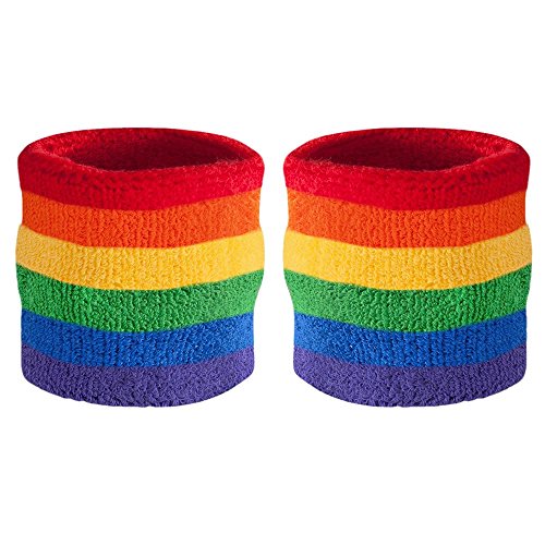【中古】【未使用・未開封品】Suddora Wrist Sweatband - Athletic Cotton Terry Cloth Wristband For Sports (Pair)
