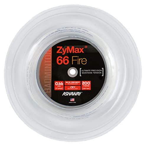 【中古】【未当て嵌める・未開封品】ASHAWAY ZyMax 66 射撃能力バドミントンストリングリール 象牙色白いこと