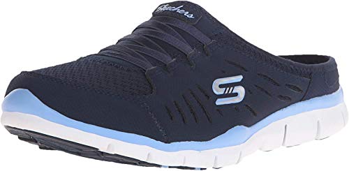 【中古】【未当て嵌める・未開封品】Skechers Sport レディース No Limits スリッポン ミュール スニーカー, 米国海軍/ともし火青み, 7.5