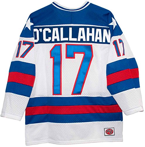 【中古】【未使用・未開封品】USA Miracle On Ice 1980?O callahanホワイトHockey Jersey M