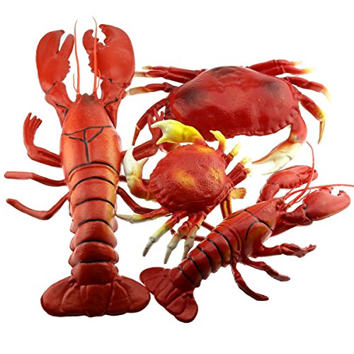【中古】【未使用・未開封品】Gresorth 偽の水生生物セット リアリスティック ロブスター＆カニ模型 海の生物 違いタイプ 水族館装飾品 ホームパーティー飾り物 生物立体図鑑｜AJIMURA-SHOP