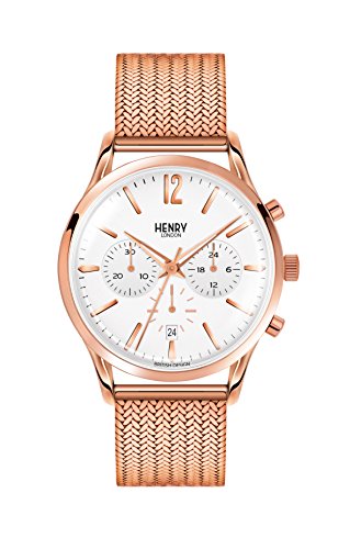 【中古】【未当て嵌める・未開封品】Henryロンドンリッチモンドメンズクロノグラフクオーツウオッチ???hl41-糎-0040