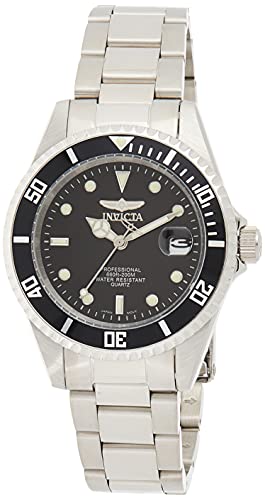 【中古】【未当て嵌める・未開封品】[インビクタ] ウオッチ Pro Diver 水晶 37.5粍 入れもの しろがね色 ステンレス鋼鋼同盟罷業一回り 黒いこと文字盤 8932OB メンズ 置き目インポート品 [並行輸入品]
