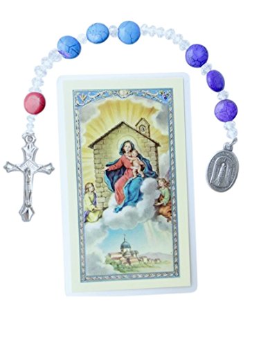 【中古】【未当て嵌める・未開封品】Our Lady of Loretto チャプレット 祈とうの歌留多付き添い人 英語とエスパニア語であります