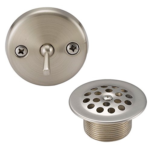 【中古】【未当て嵌める・未開封品】Designers Impressions 615618 繻子Ｎｉ 2階建てバス溜め桶 2階建てバス溜め桶 トリップレバー 排水管\u0026オーバーフロートリムキット