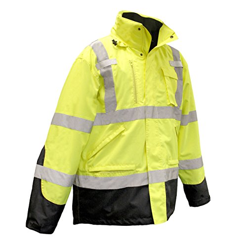 【中古】【未使用・未開封品】Radians SJ410B High Visibility Class 3 Three-in-One Weatherproof Parka SJ410B-3ZGS Green Size2X by Radians