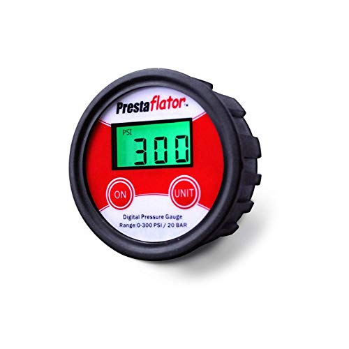 【中古】【未当て嵌める・未開封品】Prestaflator デジタルゲージ エアコンプレッサーと立ち会い場揚水機用