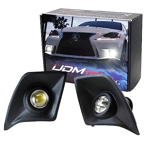 【中古】【未当てはめる・未開封品】iJDMTOY 70-600-白いこと 6000K キセノンホワイトハイパワーLEDプロジェクターレンズフォグライト F-Sport 2014 2015 2016 Lexus IS200t IS250 I