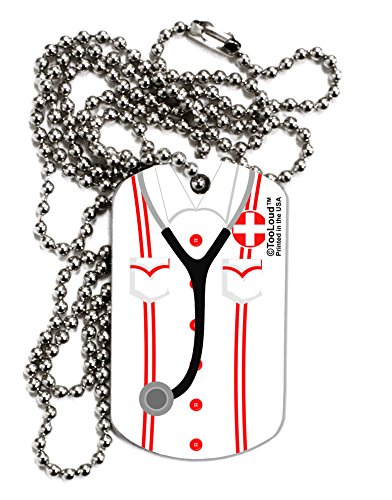 【中古】【未使用・未開封品】TooLoud Nurse AOP大人用犬タグチェーンネックレス