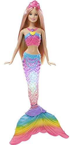 【中古】【未使用・未開封品】輸入バービー人形 Barbie Rainbow Lights Mermaid Doll [並行輸入品] 26,932円