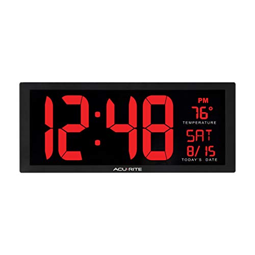 【中古】【未当て嵌める・未開封品】AcuRite Digit 14.5\" Wall Clock"