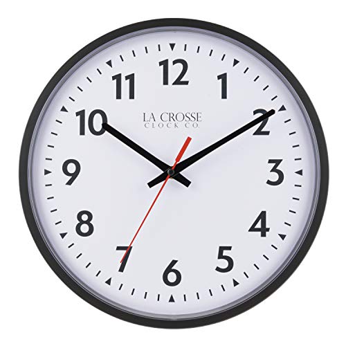 【中古】【未当て嵌める・未開封品】LaCrosse 404-2636-INT Commercial Analog Wall Clock, 14, Black by Lacrosse