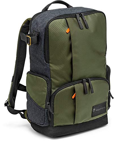 【中古】【未当て嵌める・未開封品】Manfrotto マンフロット MB MS-BP-IGR Medium Backpack for DSLR Camera \u0026 Personal Gear (Green) うしろ側風呂敷き包み 緑であること