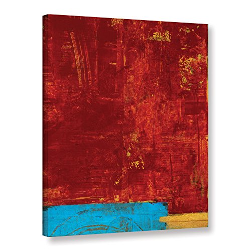 【中古】【未使用・未開封品】ArtWall Elana Rayの赤い抽象画ギャラリーラップキャンバス。 36x48 マルチカラー 0ray145a3648w