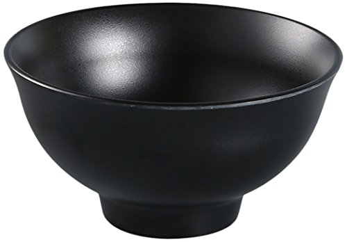 【中古】【未使用・未開封品】Yanco BP-3004 ブラックパール お茶碗 容量7オンス 直径4.5インチ 高さ2.12インチ メラミン ブラックカラー マット仕上げ 48個パック｜AJIMURA-SHOP