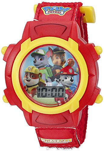 【中古】【未使用・未開封品】Nickelodeon キッズ腕時計 PAW5003 デジタル表示 クォーツ レッド