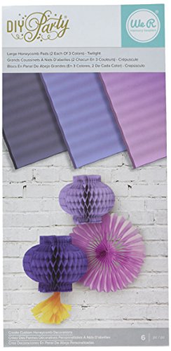 【中古】【未使用・未開封品】We R Memory Keepers 660786 6ピース DIY パーティー ハニカム ラージ トワイライト