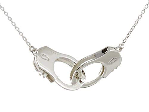【中古】【未使用・未開封品】Sterling Silver Working Functional Handcuff Necklace画像