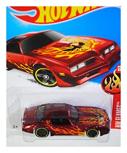 【中古】【未使用・未開封品】Hot Wheels, 2016 HW Flames, '77 Pontiac Firebird [Red] Die-Cast Vehicle #93/250