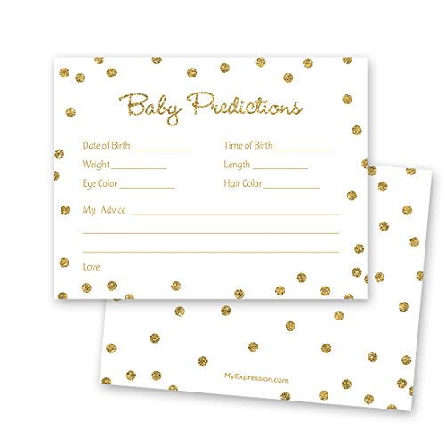 【中古】【未使用・未開封品】48?CNTゴールドグリッターグラフィックドットBaby Predictionカード???ホワイト