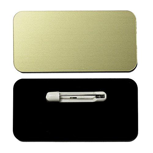 【中古】【未使用・未開封品】名前タグ/バッジ 空欄???10枚パック???1インチ x 3インチ ラウンドコーナー ピン 1-1/2" X 3"｜AJIMURA-SHOP