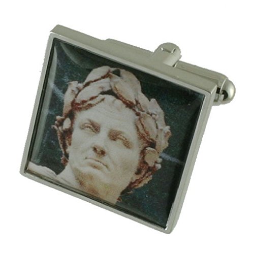 【中古】【未使用・未開封品】Cuff links Julius Cufflinks ~ Roman General ~歴史Emperorカフスボタン+ Hand madeブラックポーチ|AJIMURA-SHOP