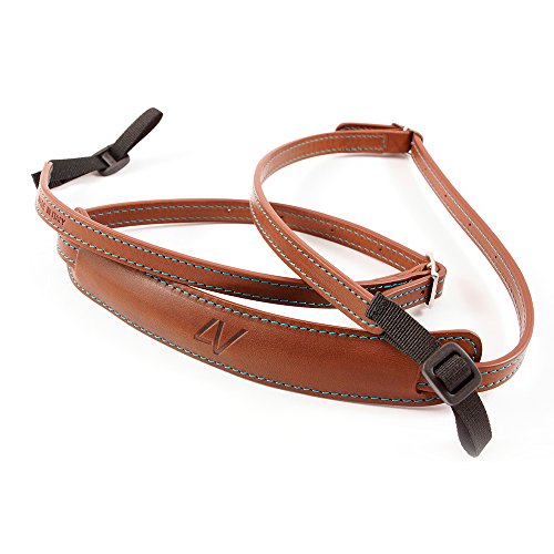 【中古】【未使用・未開封品】4V DESIGN LUSSO MEDIUM CAMERA STRAP 4Vデザイン ルッソ ミディアム カメラストラップ (ブラウン/シアン)