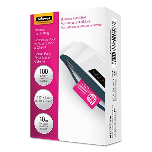 【中古】【未使用・未開封品】Fellowes(フェローズ) ラミネートフィルム 袋状 光沢 名刺用 10ミル 100枚入り FEL52058