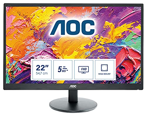 【中古】【未当て嵌める・未開封品】AOC E2270SWDN 21.5\" Black Full 固定ディスク LED display"