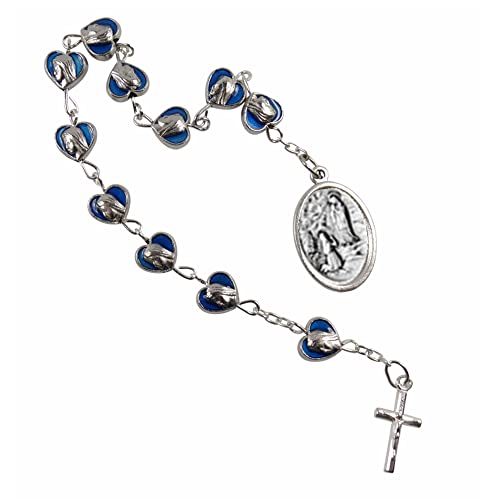 【中古】【未当て嵌める・未開封品】Our Lady of LourdesシルバーメッキシャプレPrayer歌留多Blessed by his Holiness Pope Francis