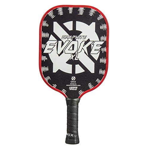 【中古】【未当て嵌める・未開封品】Onix Graphite Evoke XL ピックルボールパドル ポリプロピレン中核グループ グラファイトフェイス 特大つら構え 白いこと