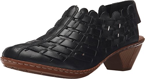 【中古】【未当て嵌める・未開封品】Rieker レディース Sina スリップオン, ネロ/黒いこと。, 6.5 靴-その他