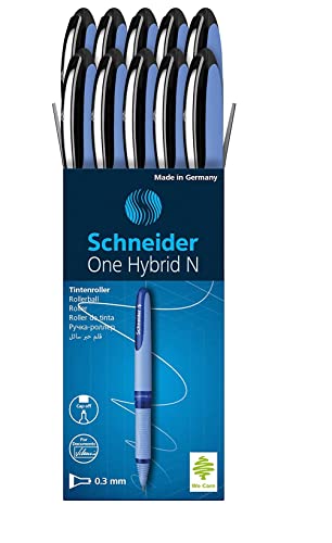 【中古】【未使用・未開封品】Schneider ONE ハイブリッドNローラーボールペン 0.3mm ブラック 10本入りボックス (183401)