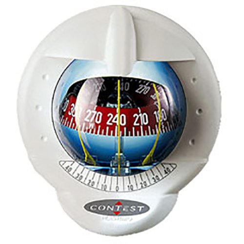 【中古】【未当て嵌める・未開封品】Nautos 25487???Contest 101?compass-マウントInclined 10?to 25?degrees-white羅針儀with赤いことcard- Plastimo 64419