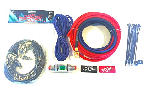【中古】【未使用・未開封品】オーバーサイズ8?GA CCA AWG AMPキットTwisted RCAレッドブラックComplete Sky High|AJIMURA-SHOP