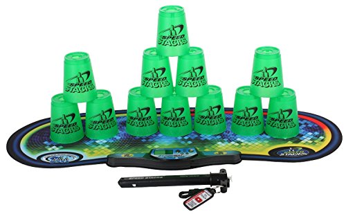 【中古】【未使用・未開封品】Speed Stacks Competitor - Metallic Green w/Voxel Glow Mat