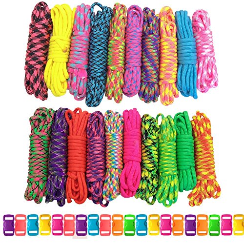 【中古】【未当てはめる・未開封品】PARACORD PLANET 249.5kg (550重量ポンド) 印字機III 手工芸品一揃いの道具 バックル付き添い人 61m (200フート) ビッグネオン 61m (200フート) ビッグネオン