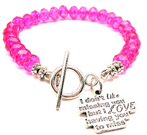 【中古】【未使用・未開封品】I LikeないMissing You but I love having you to MissクリスタルToggle Bracelet Inホットピンク|AJIMURA-SHOP