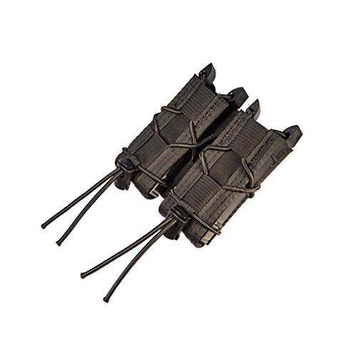 【中古】【未使用・未開封品】High Speed Gear のダブルピストル TACO MOLLE マガジンポーチ、米国製 ブラック｜AJIMURA-SHOP