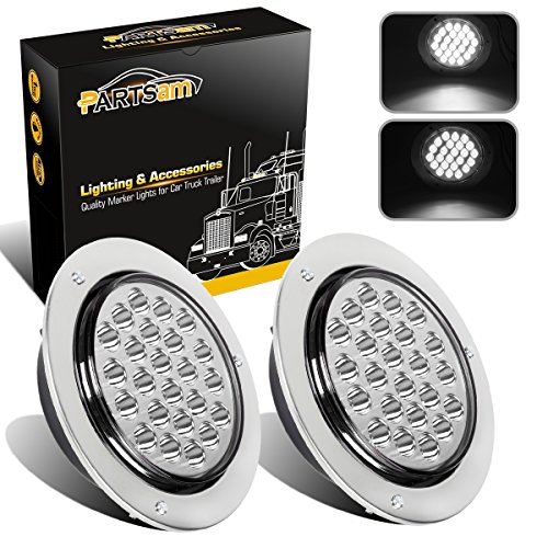 【中古】【未使用・未開封品】円形テールライト 4インチ LED24個 ホワイト 137972