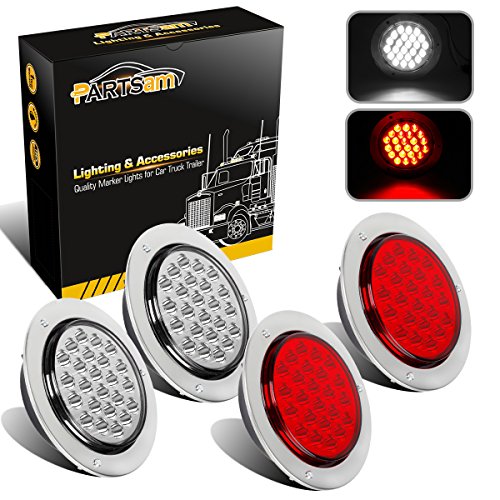 【中古】【未使用・未開封品】円形テールライト 4インチ LED24個 レッド 137973|AJIMURA-SHOP
