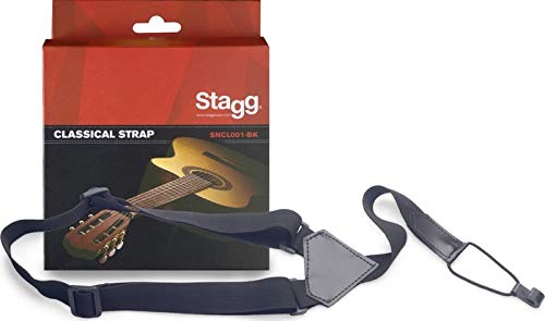 【中古】【未使用・未開封品】Stagg SNCL001-BKクラシックギターとウクレレ用ナイロンストラップ｜AJIMURA-SHOP
