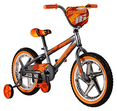 【中古】【未使用・未開封品】Mongoose Boys Skid Bicycle with 16 Wheels, Grey by Mongoose