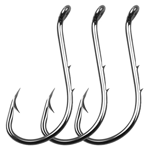 【中古】【未使用・未開封品】Shaddock釣り? 30???100個Sharp Octopus Baitholderフック釣りジグフック高炭素鋼円フックExtra SharpブラックBarb Fishhooks???サイズ: